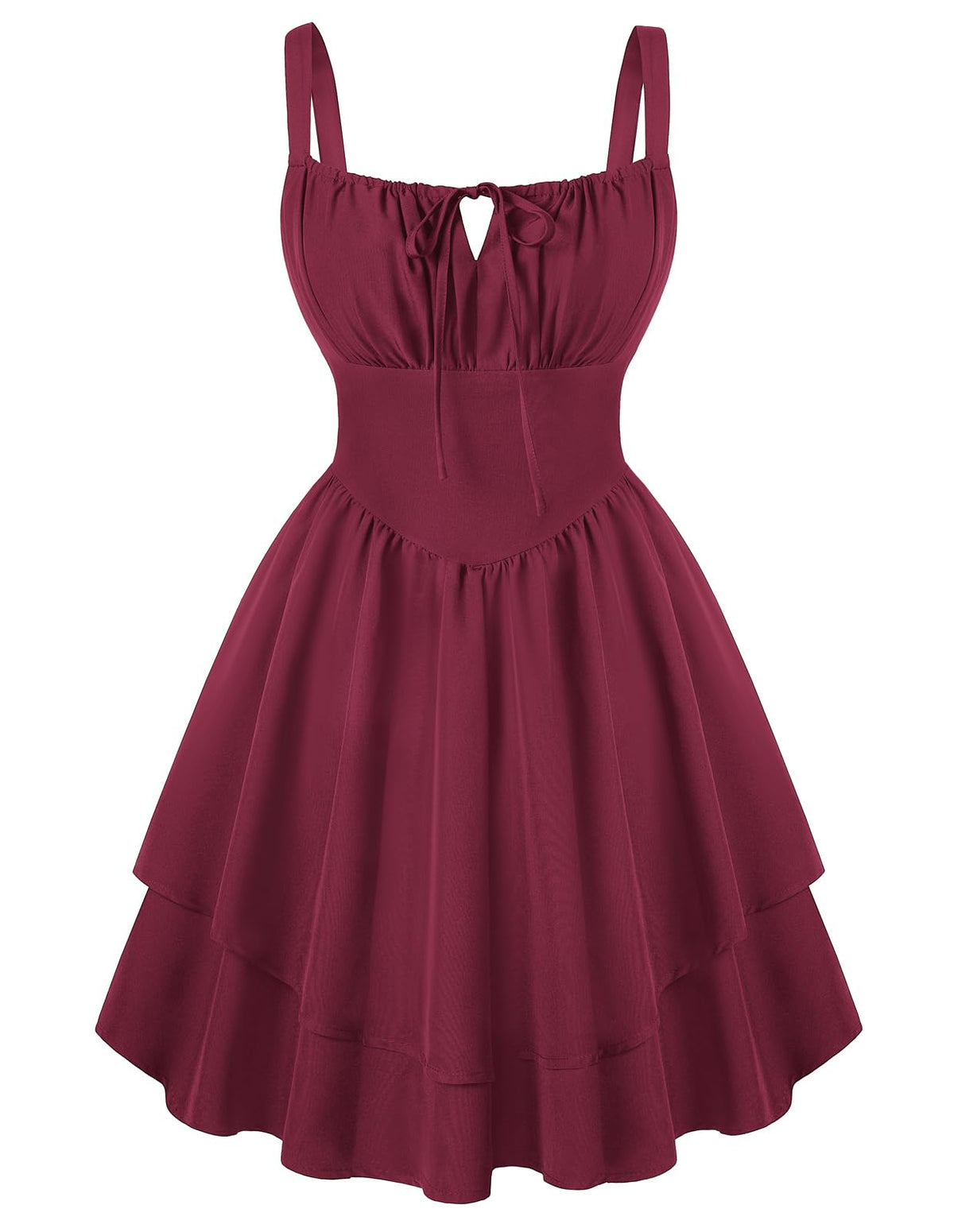 Scarlet Darkness Corset Mini Dress for Women Teens 2026 Summer Ruffle Sundress Graduation Homecoming Dresses