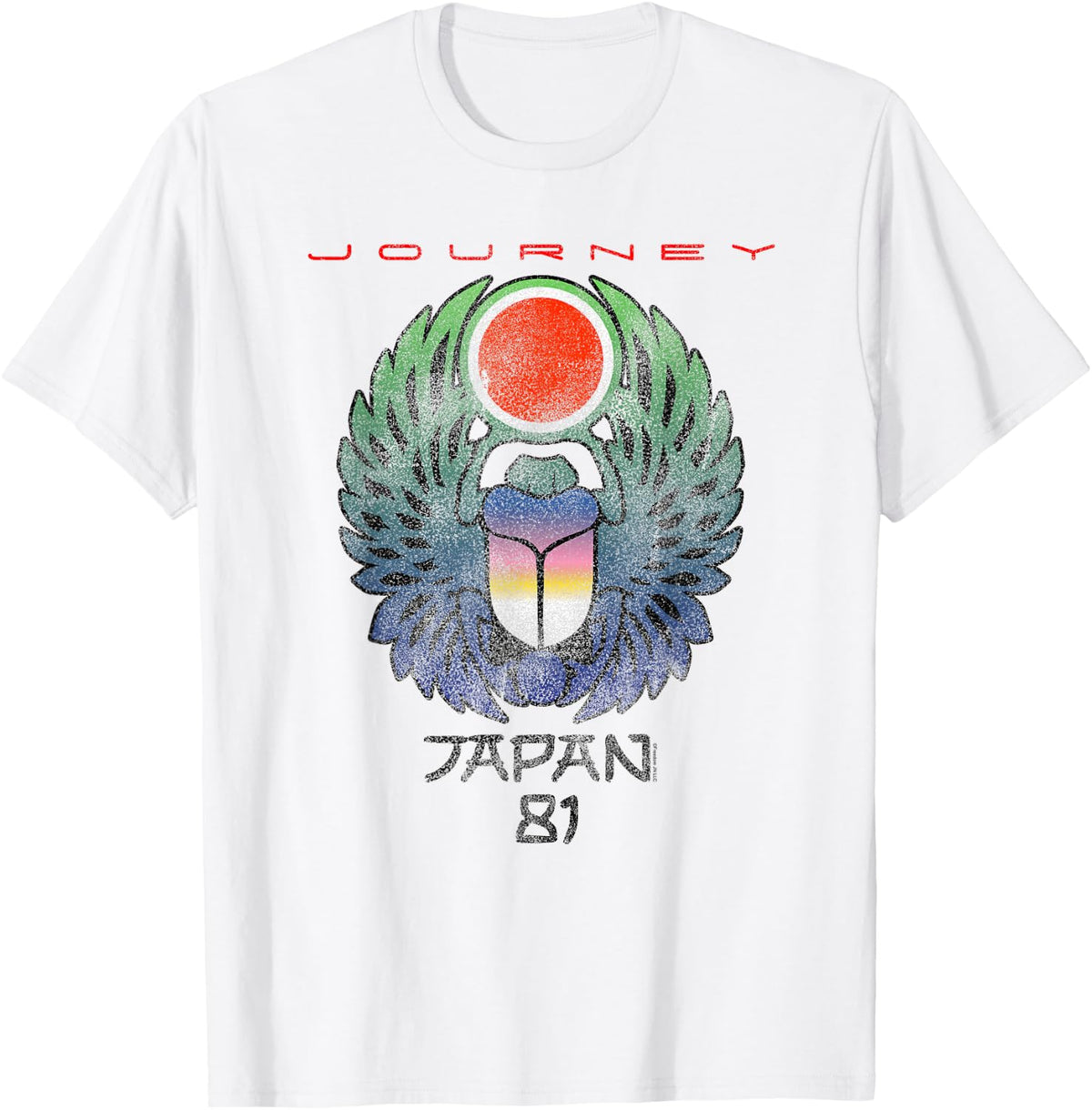 Journey Japan 1981 Scarab Beetle Music Vintage Band T-Shirt