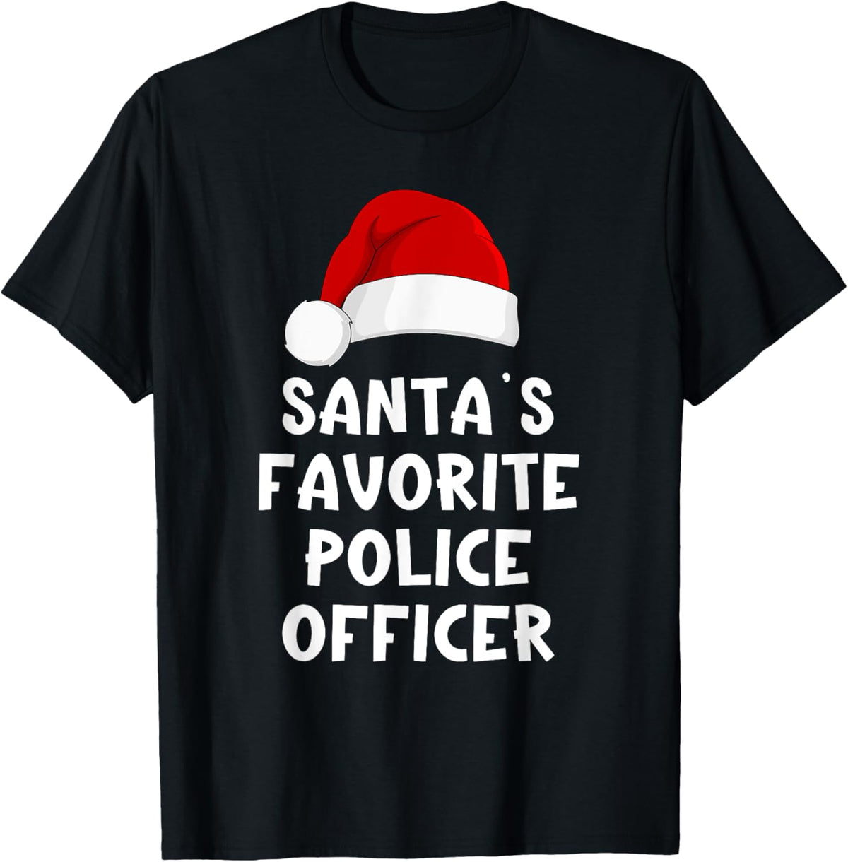 Christmas Santa's Favorite Police Officer Funny Pajama Cop