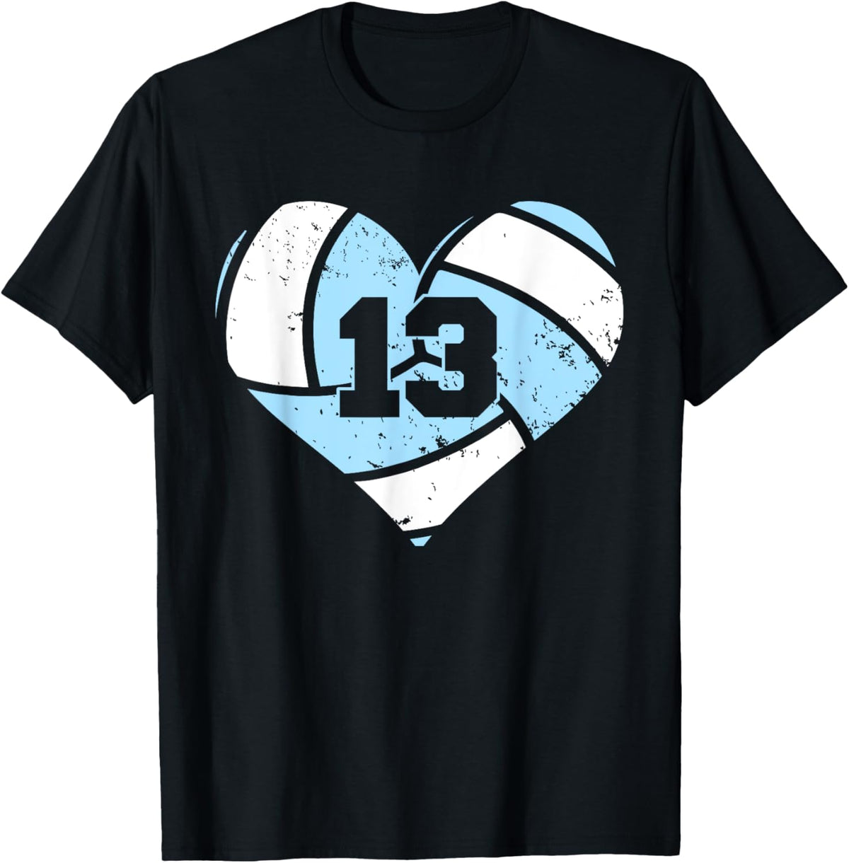 Volleyball Number 13 Jersey Funny Volleyball Heart Game Day