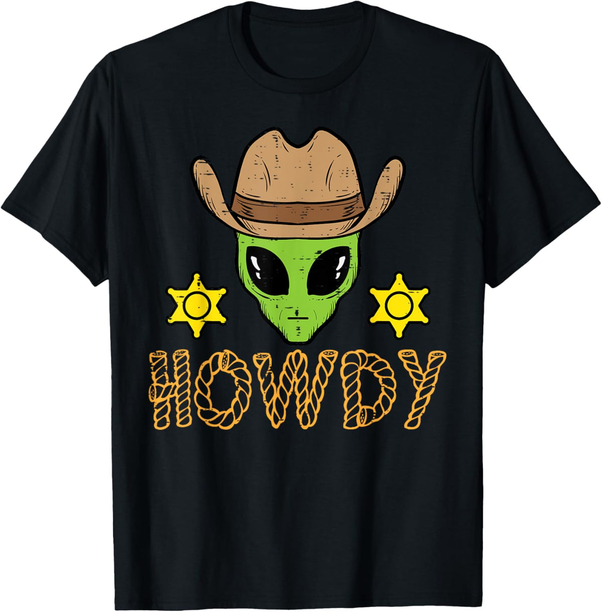 Alien Cowboy Howdy Funny Space Country Men Boys Kids Women