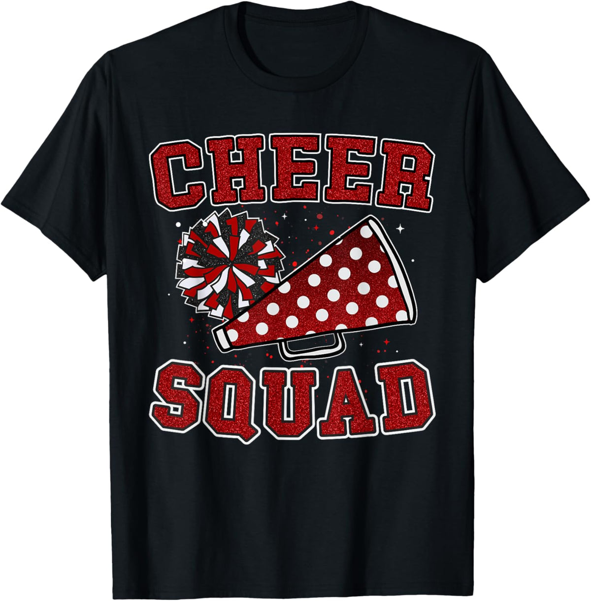 Funny Red Cheerleading Cheerleader Cheer Squad Women Girl