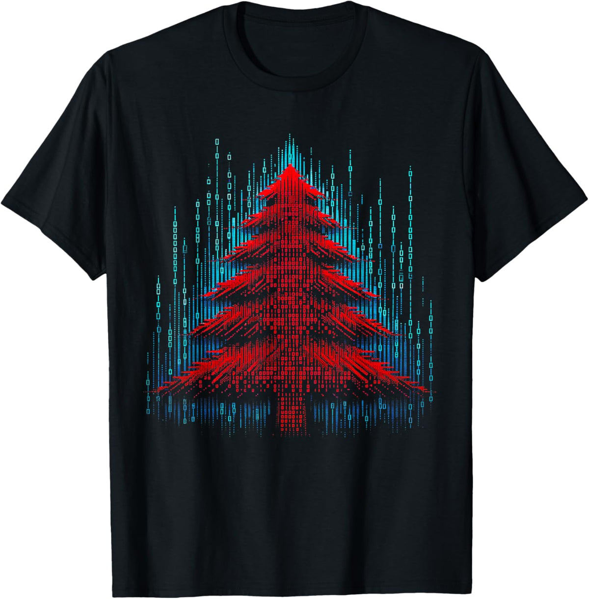 Funny Binary Christmas Tree Computer Programmer Geek for man