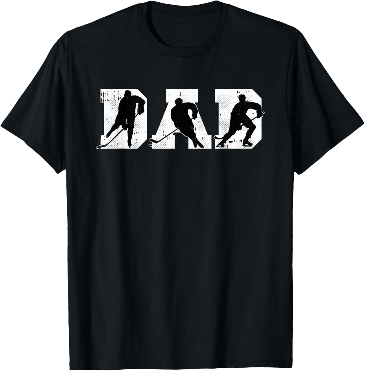 Dad Hockey Fathers Day Cool Sport Player Papa Dada Pops T-Shirt