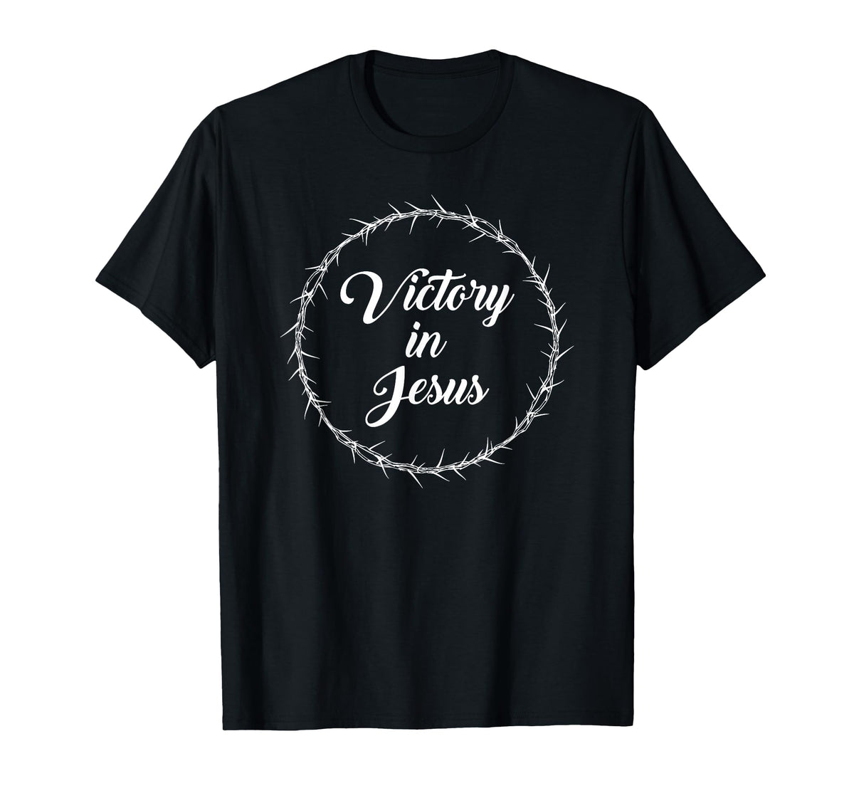Victory in Jesus – Passover Easter Crown Thorns Praise Red T-Shirt
