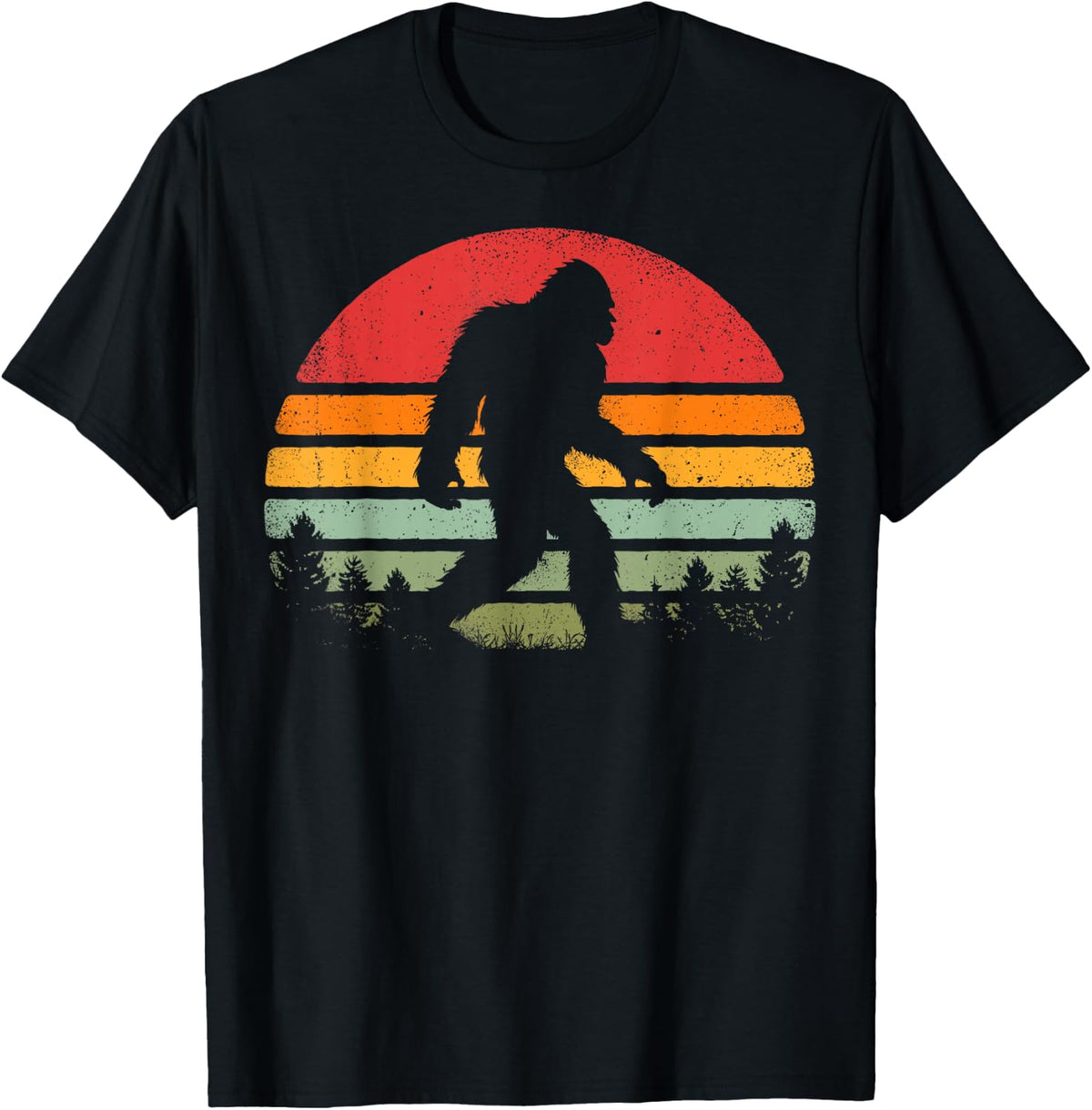 Bigfoot Retro Vintage 70s 80s Sasquatch Lovers Men Women T-Shirt