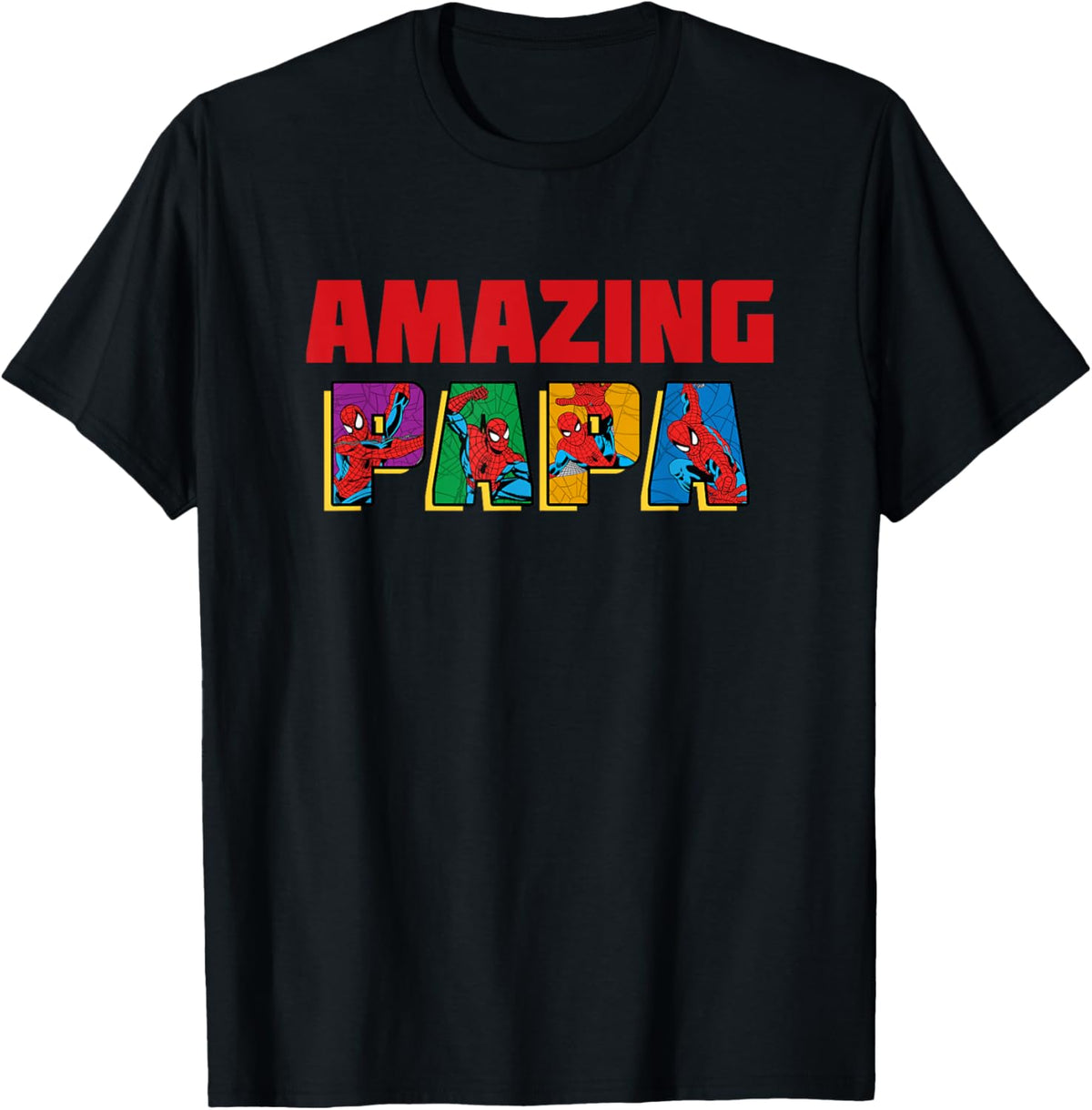 Marvel Spider-Man Amazing Papa Birthday Father’s Day T-Shirt