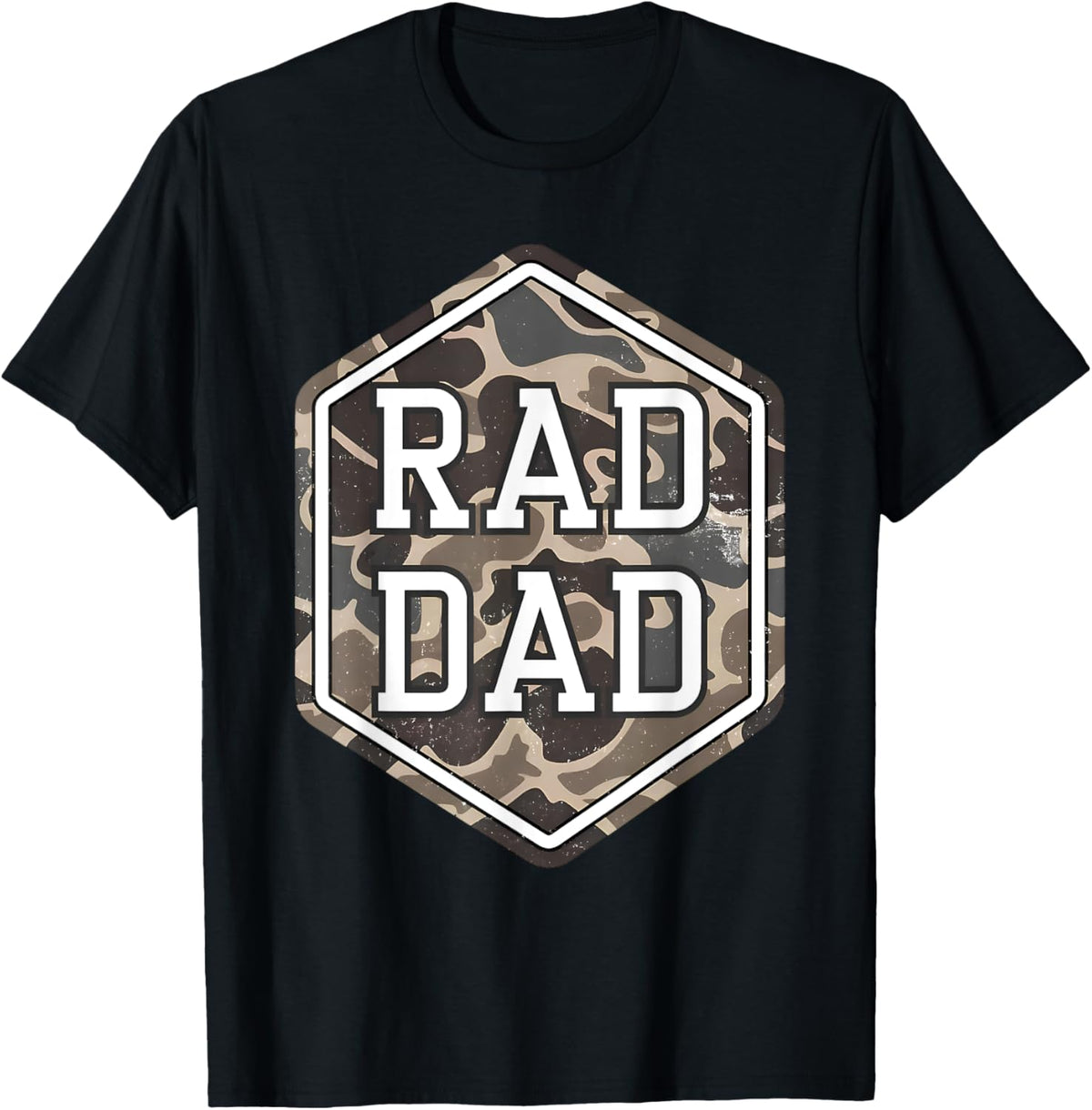 Rad Dad Camouflage Society Papa Daddy Happy Father's Day T-Shirt