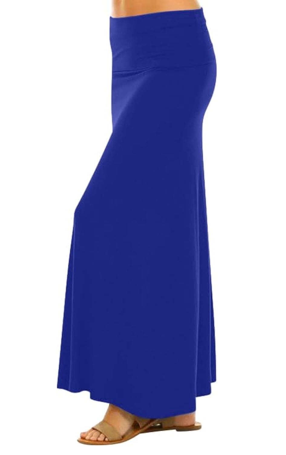 Sweet Hearts Maxi Skirt for Women- Comfy Foldover High Waist Long Flare A-Line Skirt Maxi Dress XS-3X Made in USA