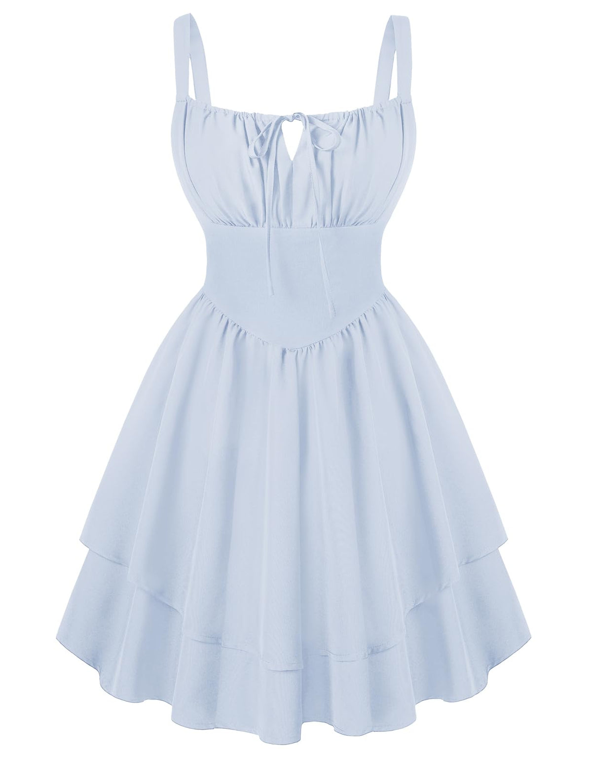 Scarlet Darkness Corset Mini Dress for Women Teens 2026 Summer Ruffle Sundress Graduation Homecoming Dresses