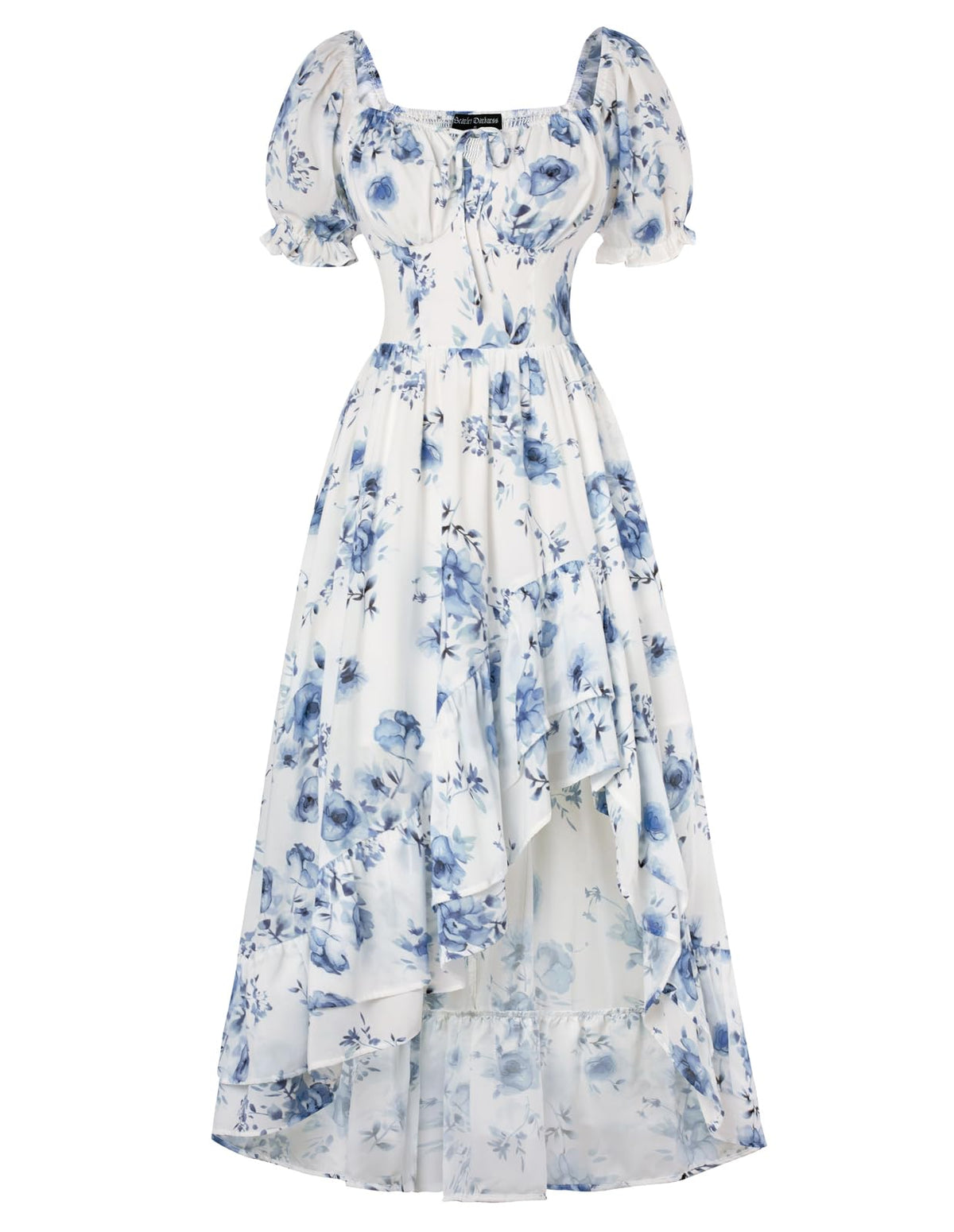 Scarlet Darkness Corset Dresses for Women Summer 2026 Floral Wedding Guest Chiffon Sundress