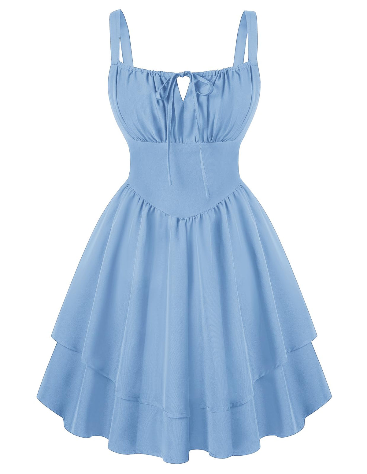 Scarlet Darkness Corset Mini Dress for Women Teens 2026 Summer Ruffle Sundress Graduation Homecoming Dresses