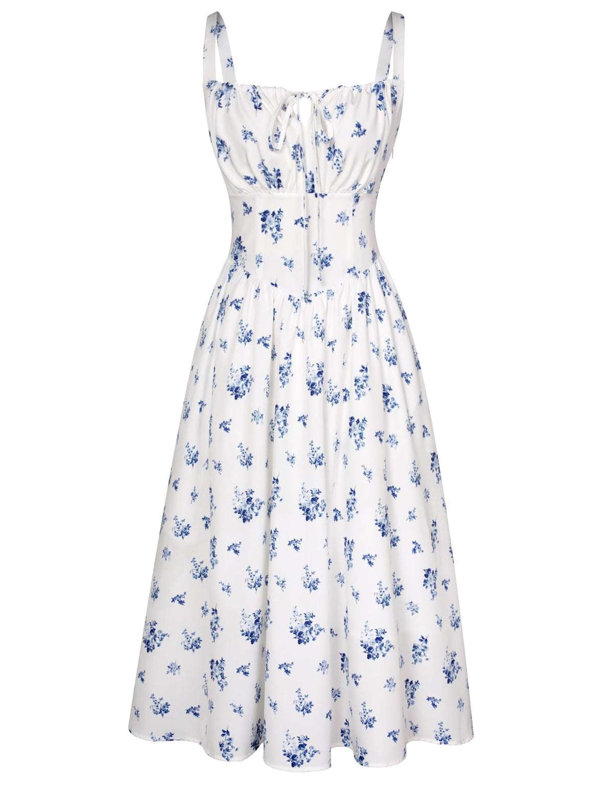Scarlet Darkness Women's Floral Midi Dress Corset Sundresses 2026 Summer Spring Vacation Milkmaid Dresses