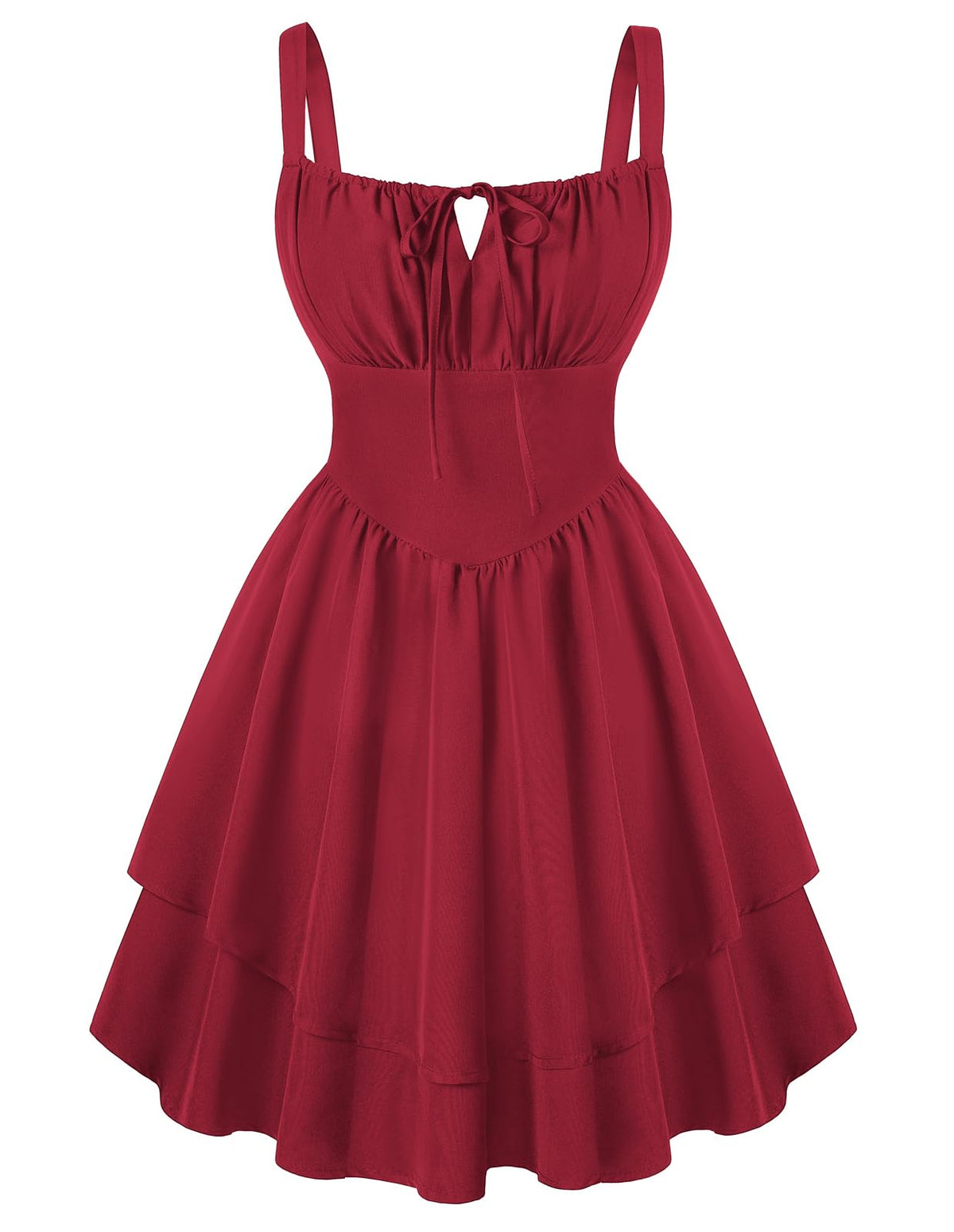 Scarlet Darkness Corset Mini Dress for Women Teens 2026 Summer Ruffle Sundress Graduation Homecoming Dresses
