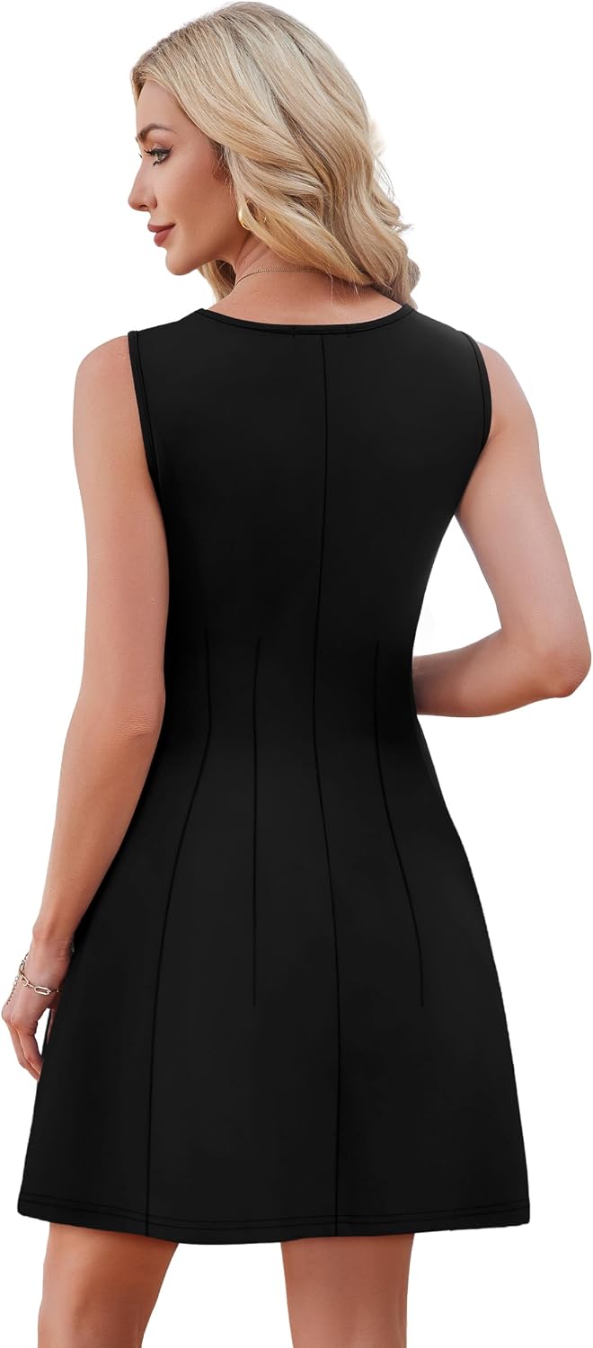 OFEEFAN Summer Dresses for Women 2026 Elegant Cocktail Short Dress