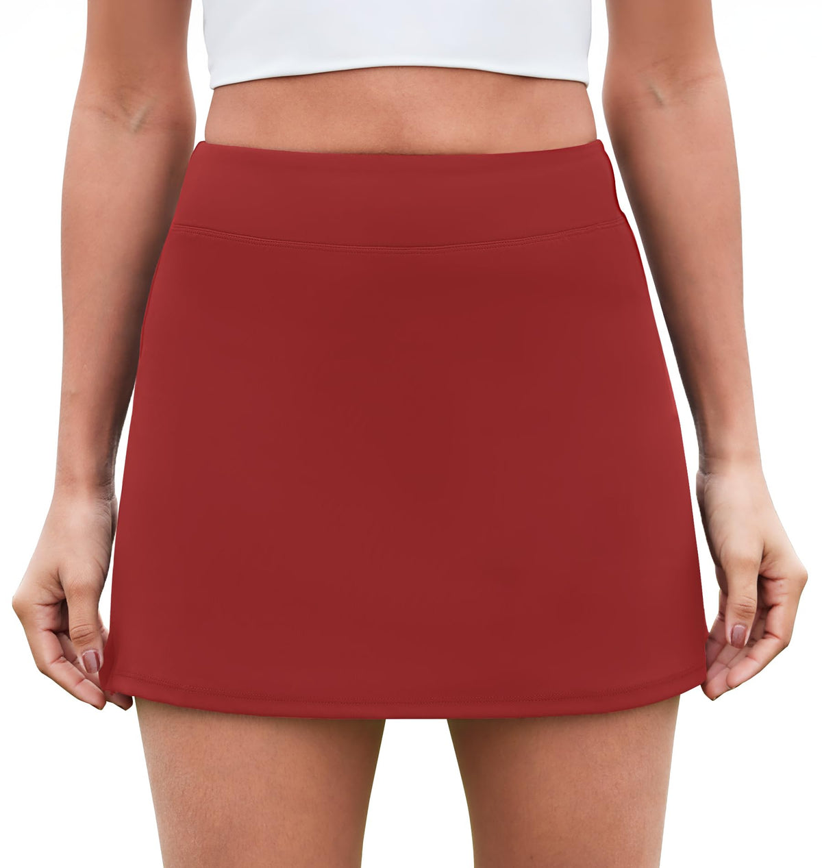 DLOODA Womens Skort Tennis Skirt with Pocket Shorts Mini Golf Skirts High Waisted Athletic Skorts Summer Workout