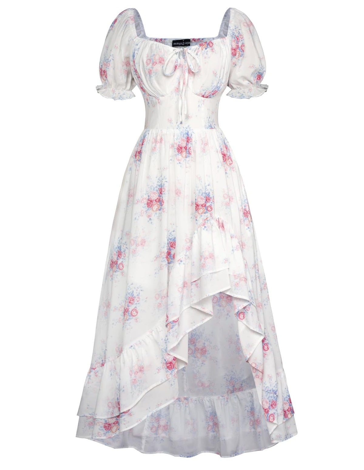 Scarlet Darkness Corset Dresses for Women Summer 2026 Floral Wedding Guest Chiffon Sundress