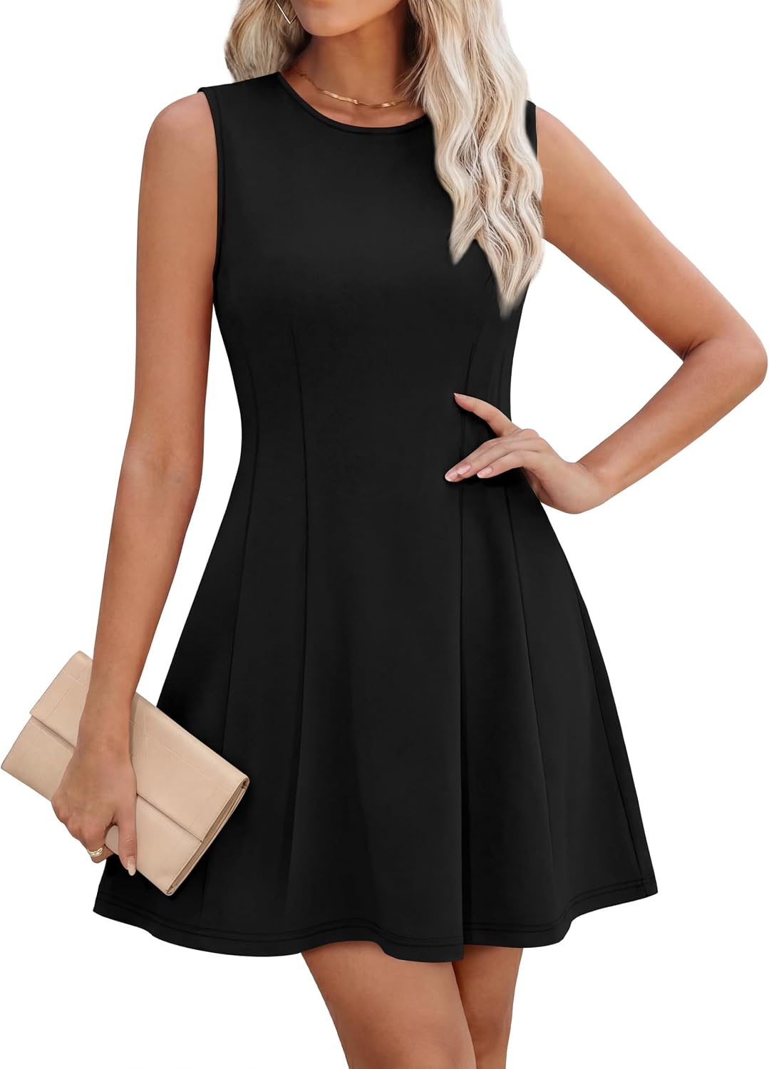 OFEEFAN Summer Dresses for Women 2026 Elegant Cocktail Short Dress