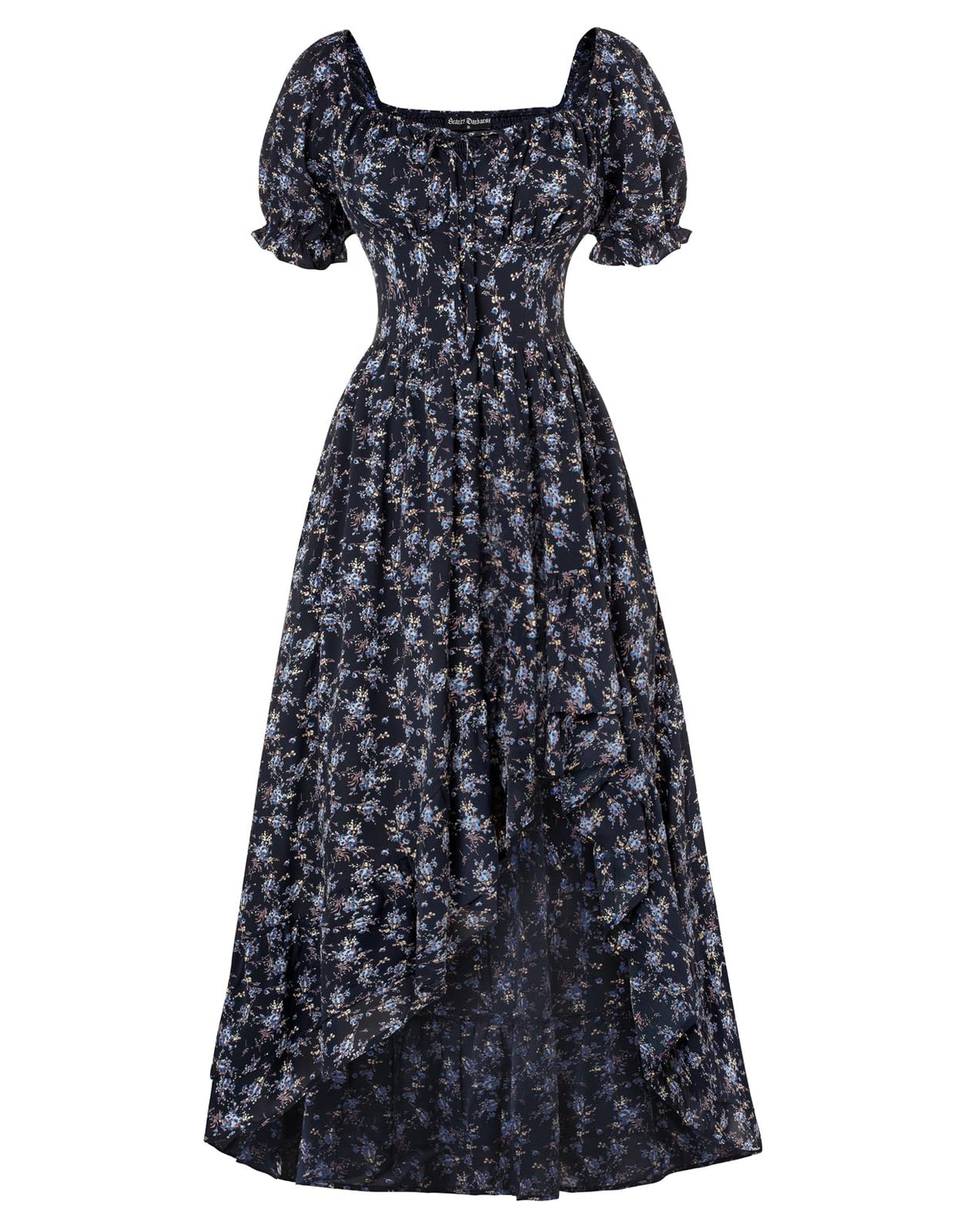 Scarlet Darkness Corset Dresses for Women Summer 2026 Floral Wedding Guest Chiffon Sundress