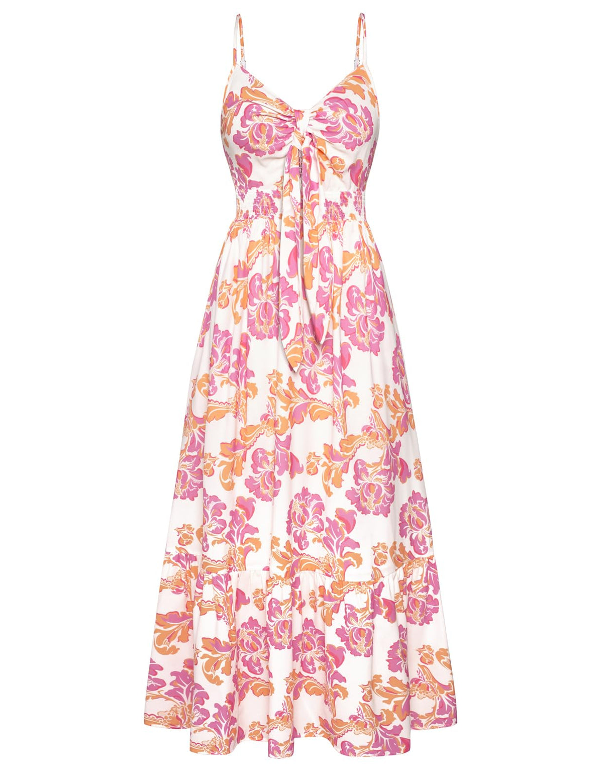 GRACE KARIN Womens Summer Floral Maxi Dresses 2026 Long Flowy Boho Dress Beach Vacation Sundresses Casual Clothes with Pocket