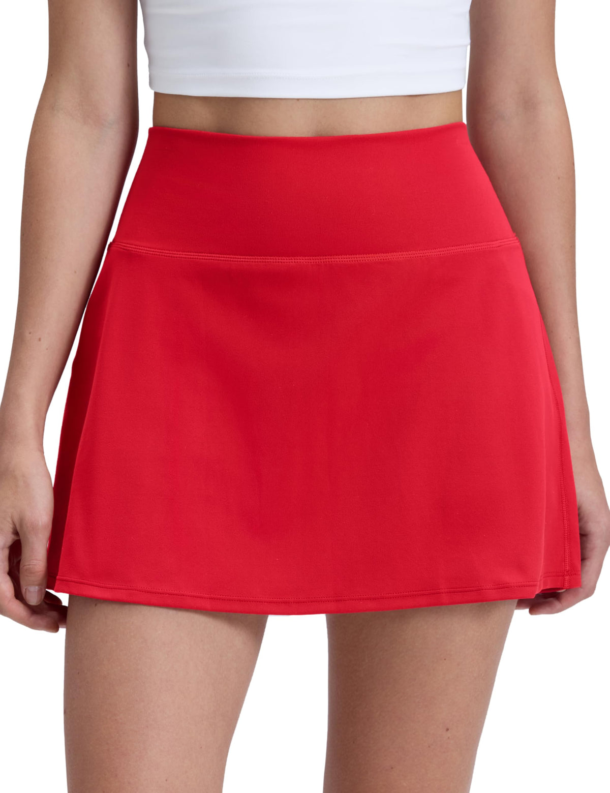 CRZ YOGA Butterluxe High Waisted Tennis Skirts for Women - Mini Lined A Line Golf Casual Skort with Inner Pockets