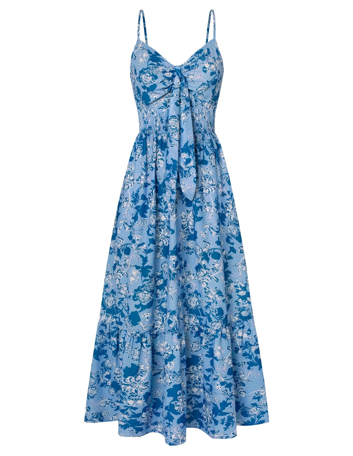 GRACE KARIN Womens Summer Floral Maxi Dresses 2026 Long Flowy Boho Dress Beach Vacation Sundresses Casual Clothes with Pocket