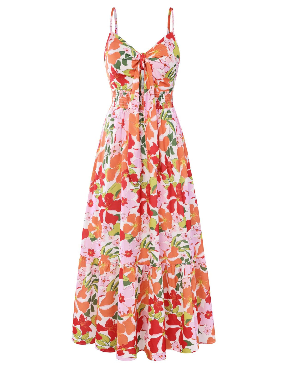 GRACE KARIN Womens Summer Floral Maxi Dresses 2026 Long Flowy Boho Dress Beach Vacation Sundresses Casual Clothes with Pocket