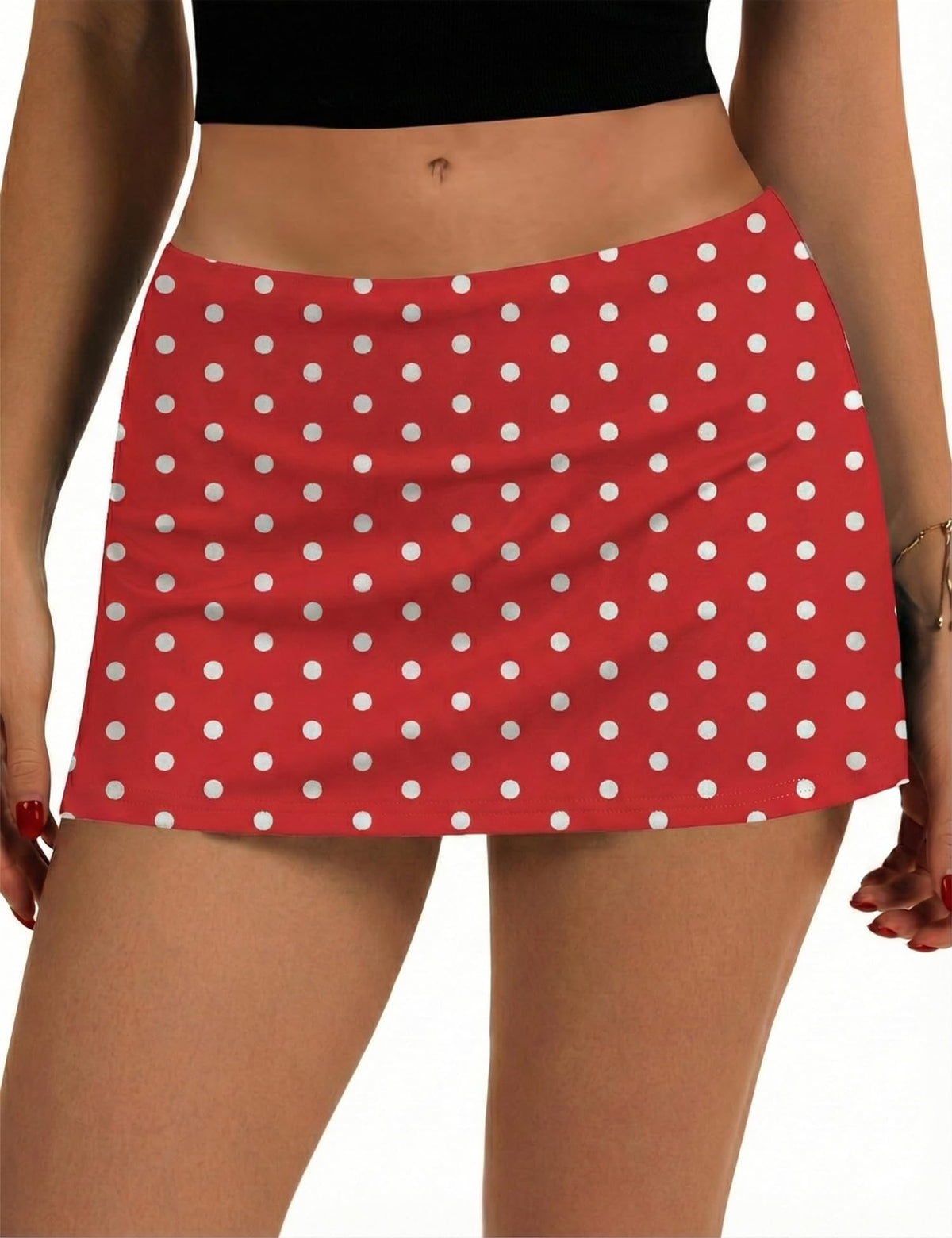 LOMON Women's Low Waist Casual Micro Mini Skirt with Built-in Shorts with Pockets Stretchy Skorts Summer Outfits 2026