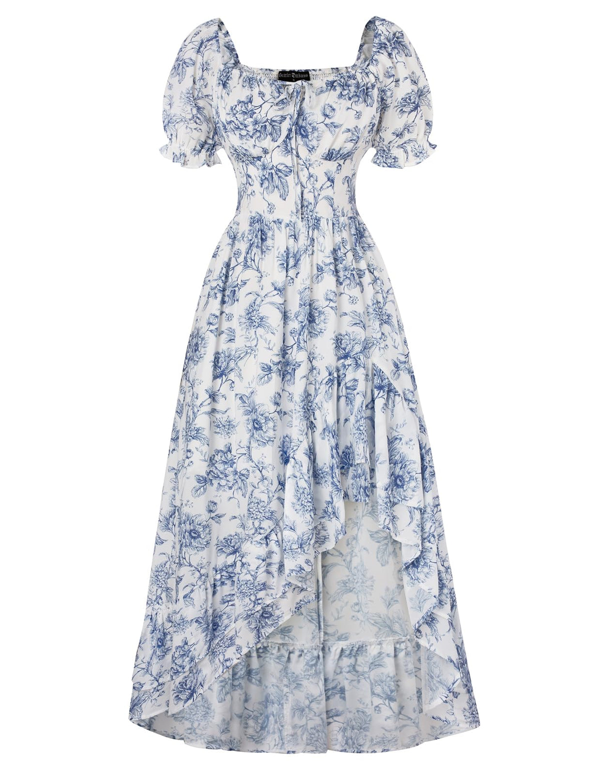 Scarlet Darkness Corset Dresses for Women Summer 2026 Floral Wedding Guest Chiffon Sundress
