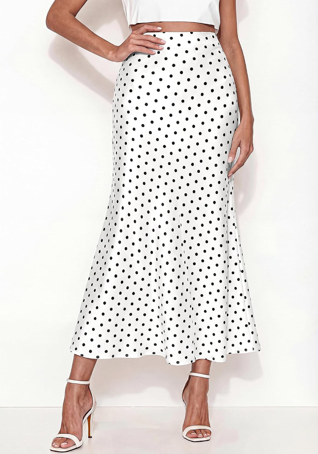 BTFBM Midi Skirts for Women 2026 Summer Spring Lightweight A Line High Waisted Wedding Guest Party Silk Long Skirt