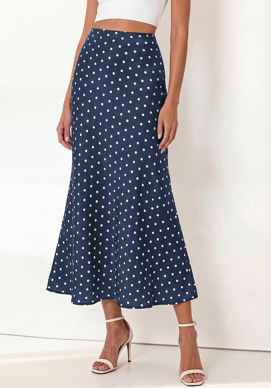BTFBM Midi Skirts for Women 2026 Summer Spring Lightweight A Line High Waisted Wedding Guest Party Silk Long Skirt