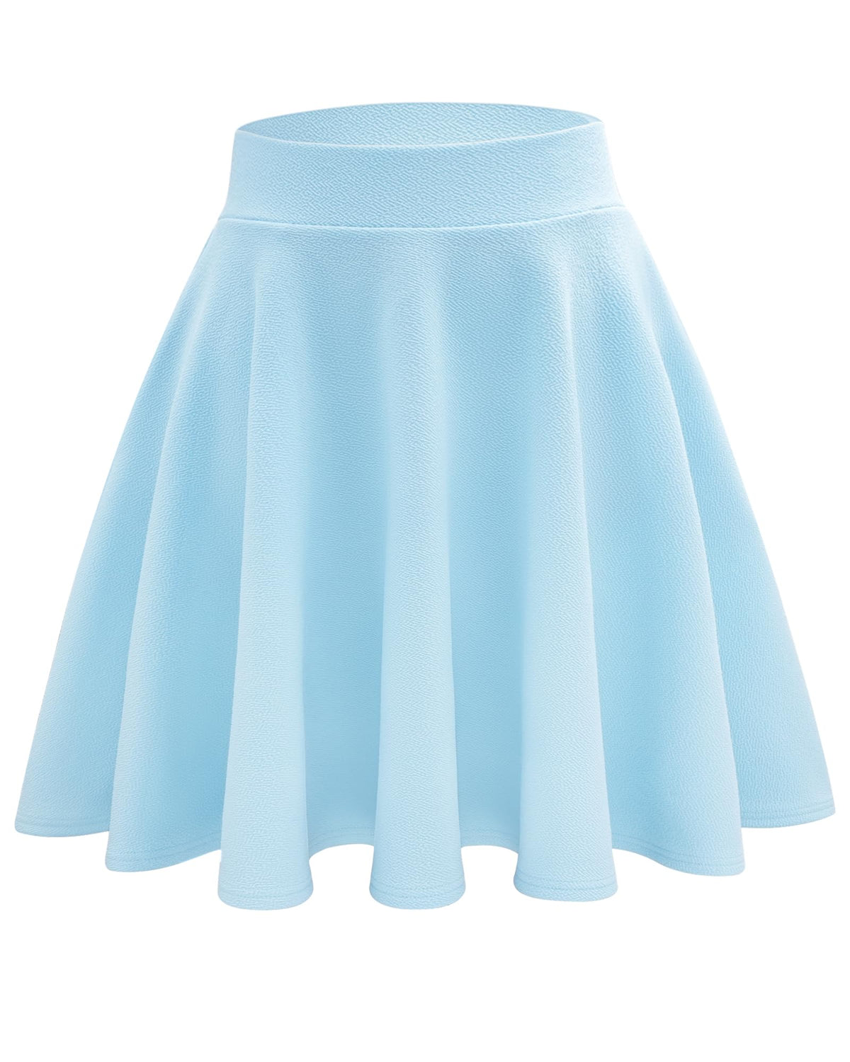 Stelle Women's Casual Skort with Shorts Basic Versatile Stretchy Flared Pleated Skater Mini Skirts