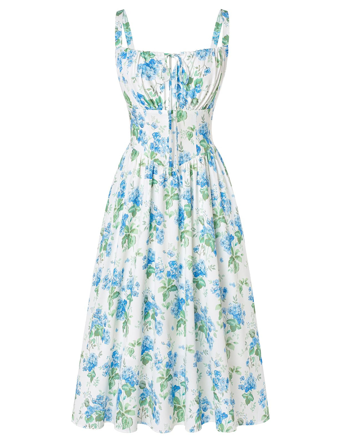 Scarlet Darkness Women's Floral Midi Dress Corset Sundresses 2026 Summer Spring Vacation Milkmaid Dresses