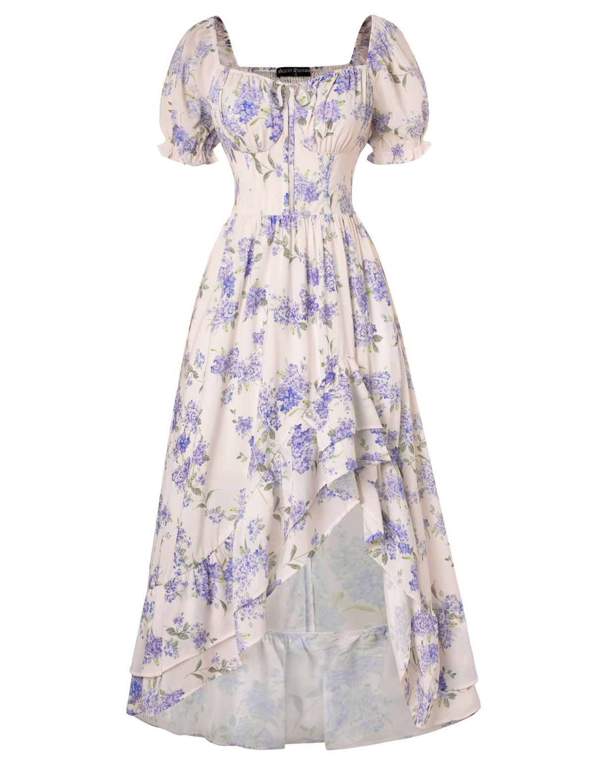Scarlet Darkness Corset Dresses for Women Summer 2026 Floral Wedding Guest Chiffon Sundress