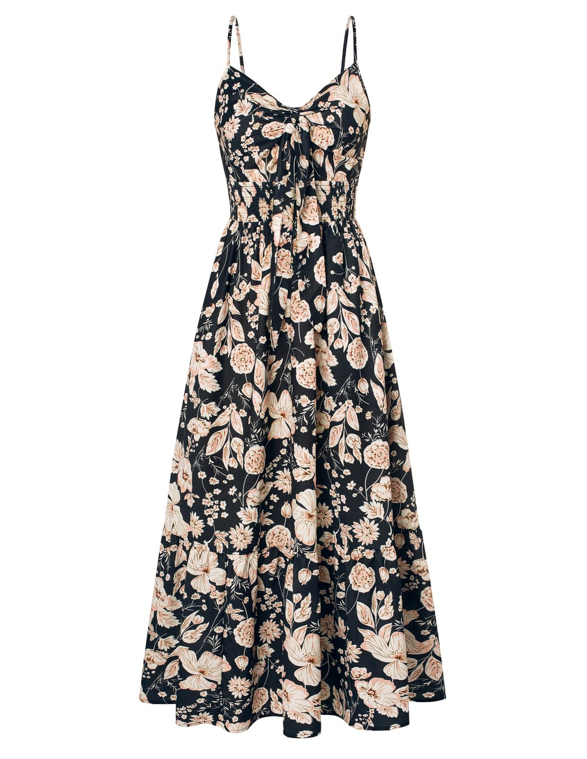 GRACE KARIN Womens Summer Floral Maxi Dresses 2026 Long Flowy Boho Dress Beach Vacation Sundresses Casual Clothes with Pocket