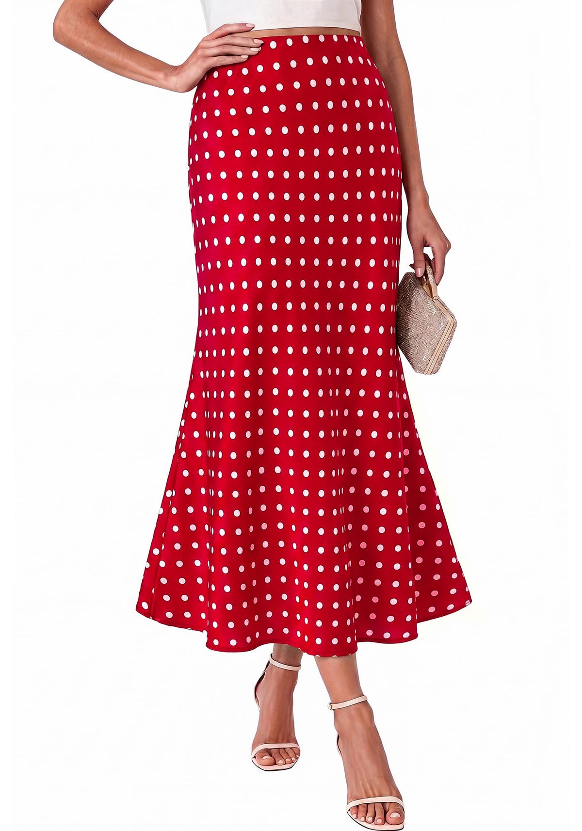 BTFBM Midi Skirts for Women 2026 Summer Spring Lightweight A Line High Waisted Wedding Guest Party Silk Long Skirt