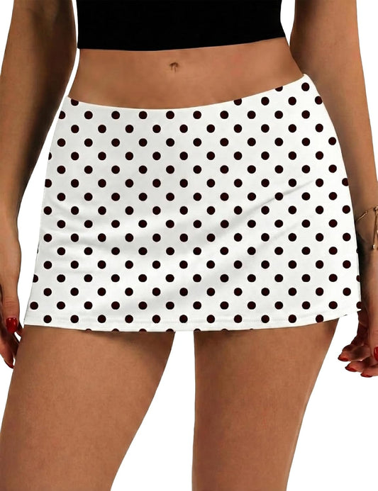 LOMON Women's Low Waist Casual Micro Mini Skirt with Built-in Shorts with Pockets Stretchy Skorts Summer Outfits 2026