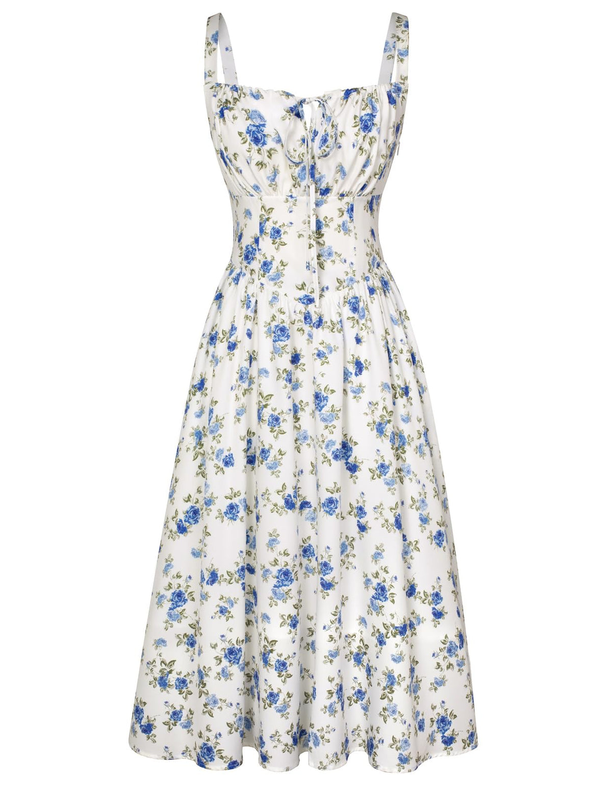 Scarlet Darkness Women's Floral Midi Dress Corset Sundresses 2026 Summer Spring Vacation Milkmaid Dresses