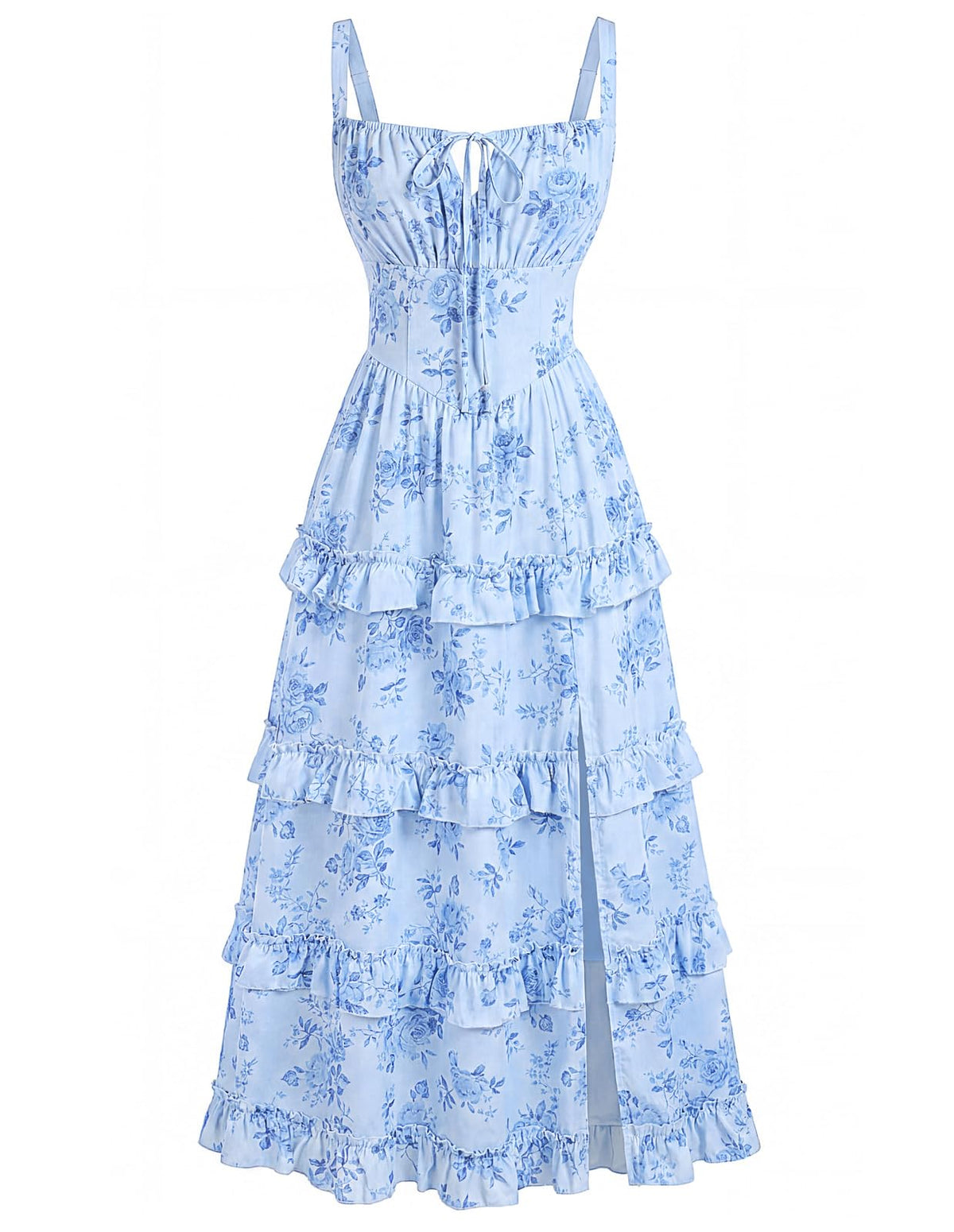Scarlet Darkness Women's Floral Corset Dress 2026 Summer Spring Wedding Guest Dresses Flowy Sundress with Pockets