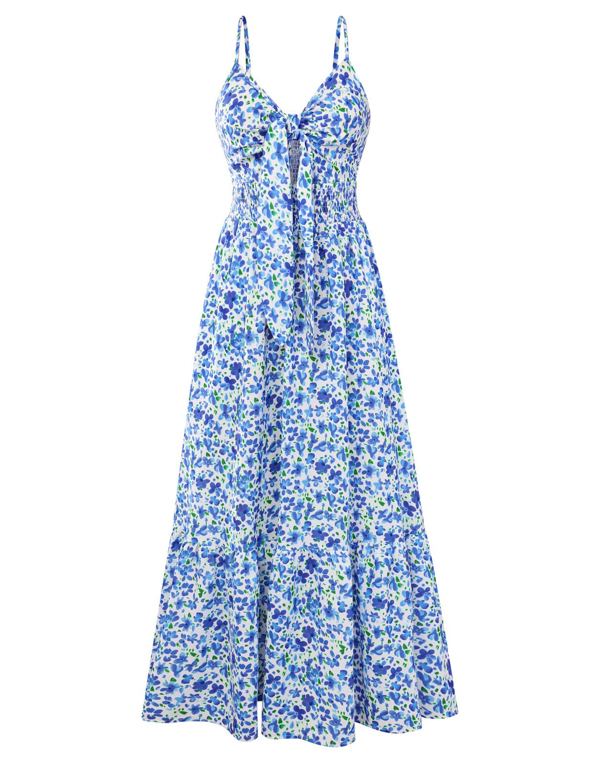 GRACE KARIN Womens Summer Floral Maxi Dresses 2026 Long Flowy Boho Dress Beach Vacation Sundresses Casual Clothes with Pocket