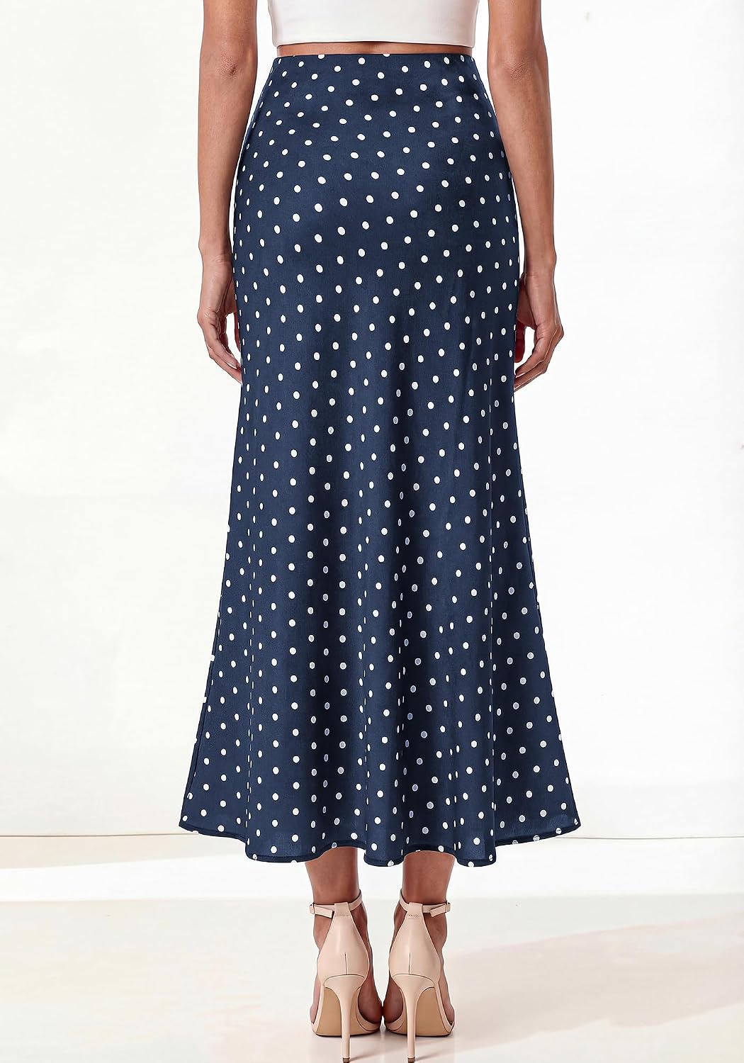 BTFBM Midi Skirts for Women 2026 Summer Spring Lightweight A Line High Waisted Wedding Guest Party Silk Long Skirt