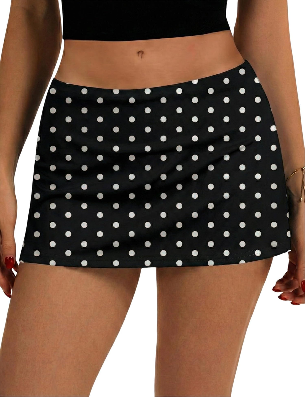 LOMON Women's Low Waist Casual Micro Mini Skirt with Built-in Shorts with Pockets Stretchy Skorts Summer Outfits 2026