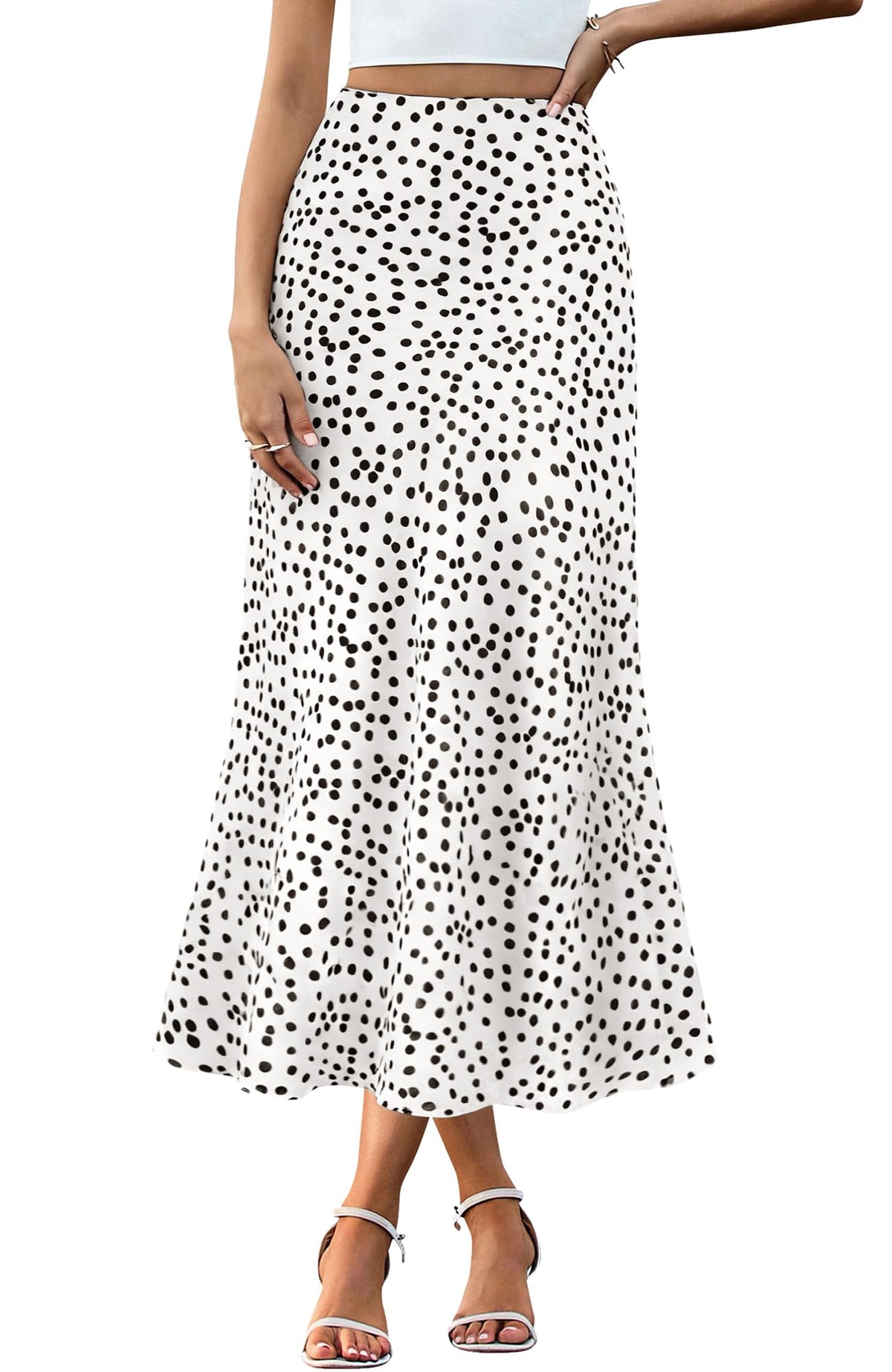 BTFBM Satin Skirts for Women Trendy Spring Summer 2026 High Waisted Leopard Print Cocktail Wedding Long Silk Midi Skirt
