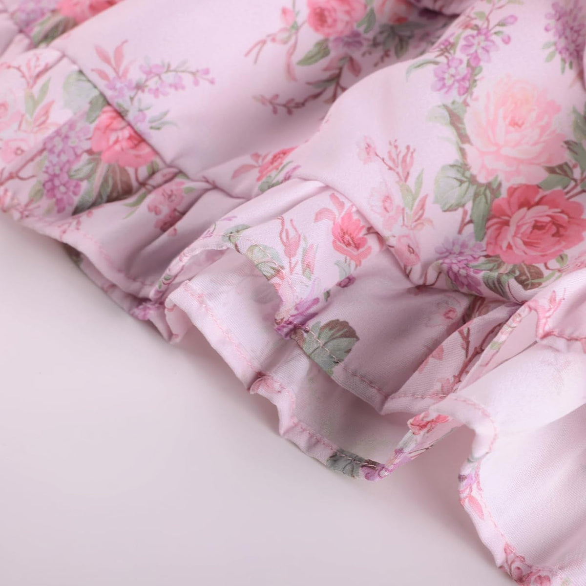 Scarlet Darkness Smocked Floral Sundresses for Women Teens 2026 Summer Flowy Ruffle Mini Dress