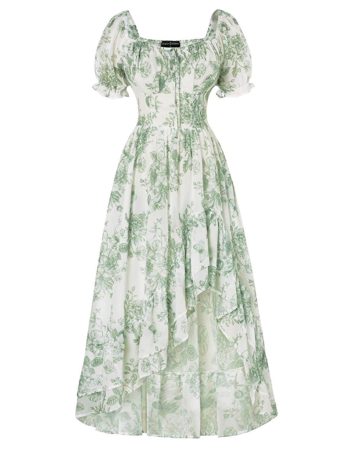 Scarlet Darkness Corset Dresses for Women Summer 2026 Floral Wedding Guest Chiffon Sundress