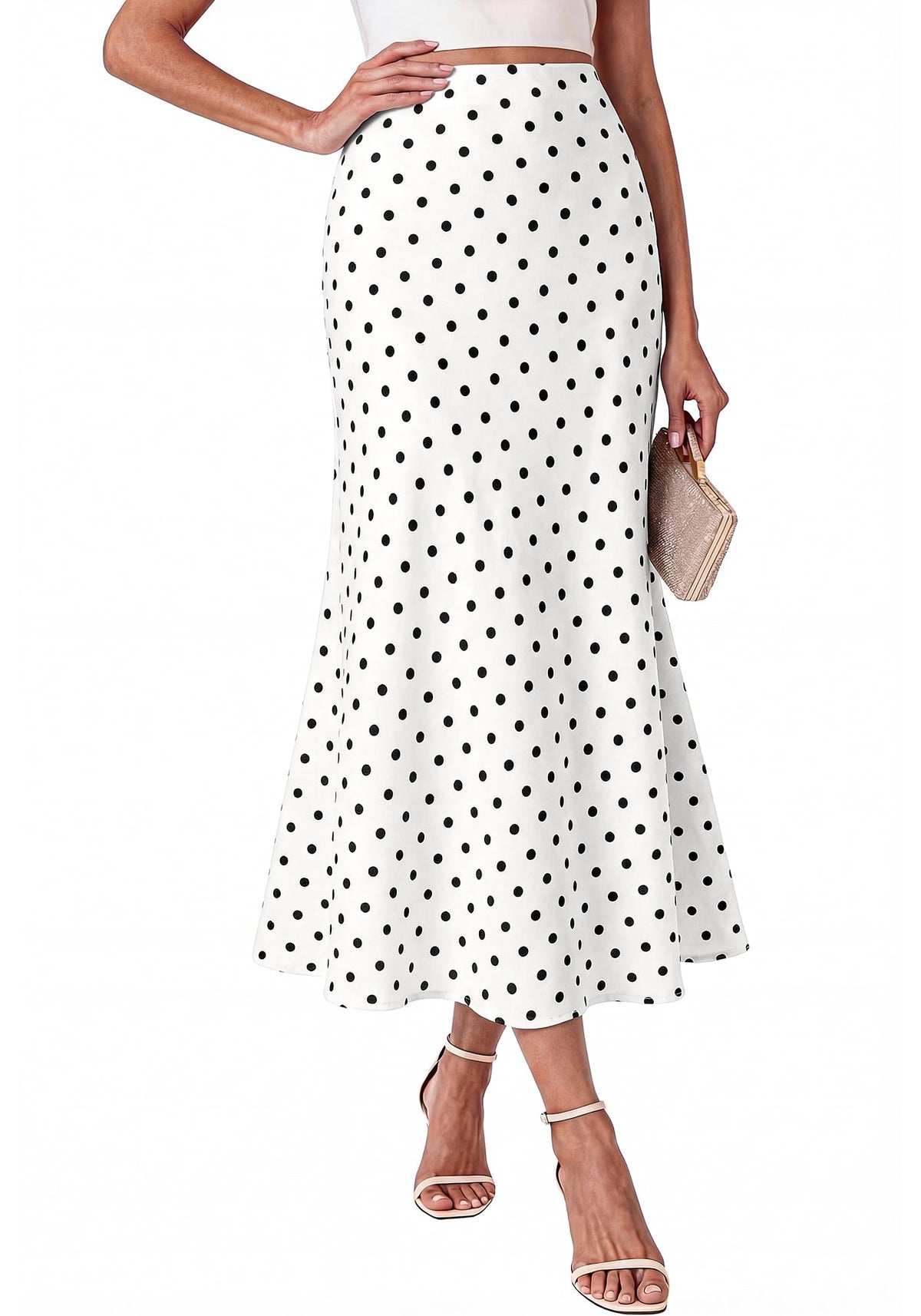 BTFBM Midi Skirts for Women 2026 Summer Spring Lightweight A Line High Waisted Wedding Guest Party Silk Long Skirt