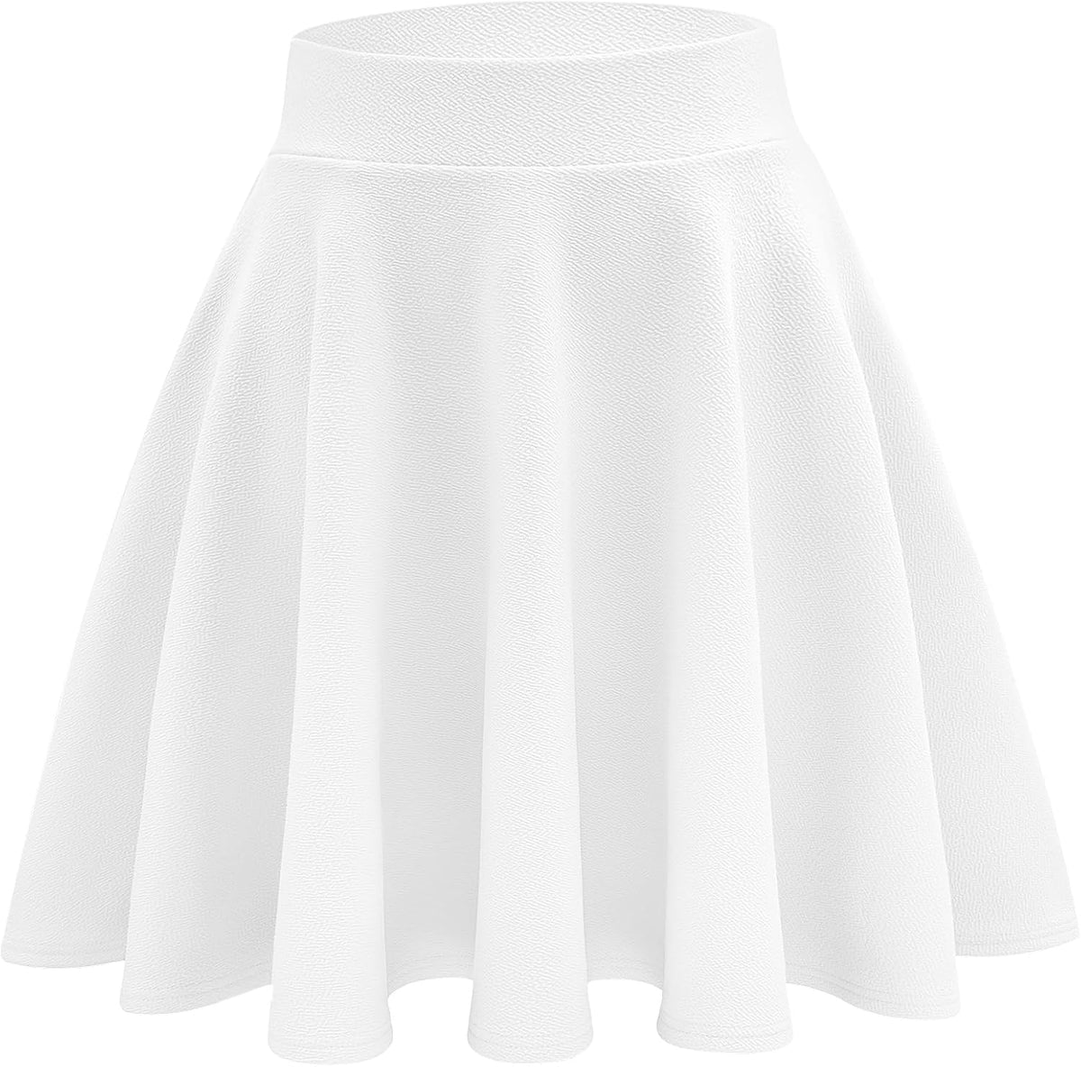 Stelle Women's Casual Skort with Shorts Basic Versatile Stretchy Flared Pleated Skater Mini Skirts