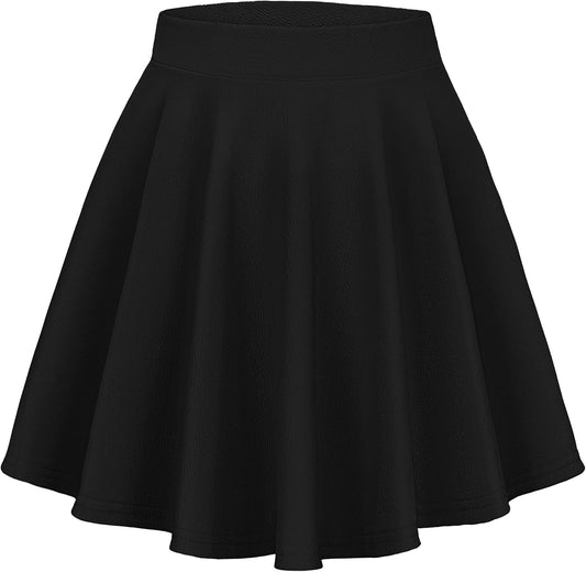 elescat Skirts for Women 2026 Summer Pleated Mini Casual Flowy High Waisted Short Skirt