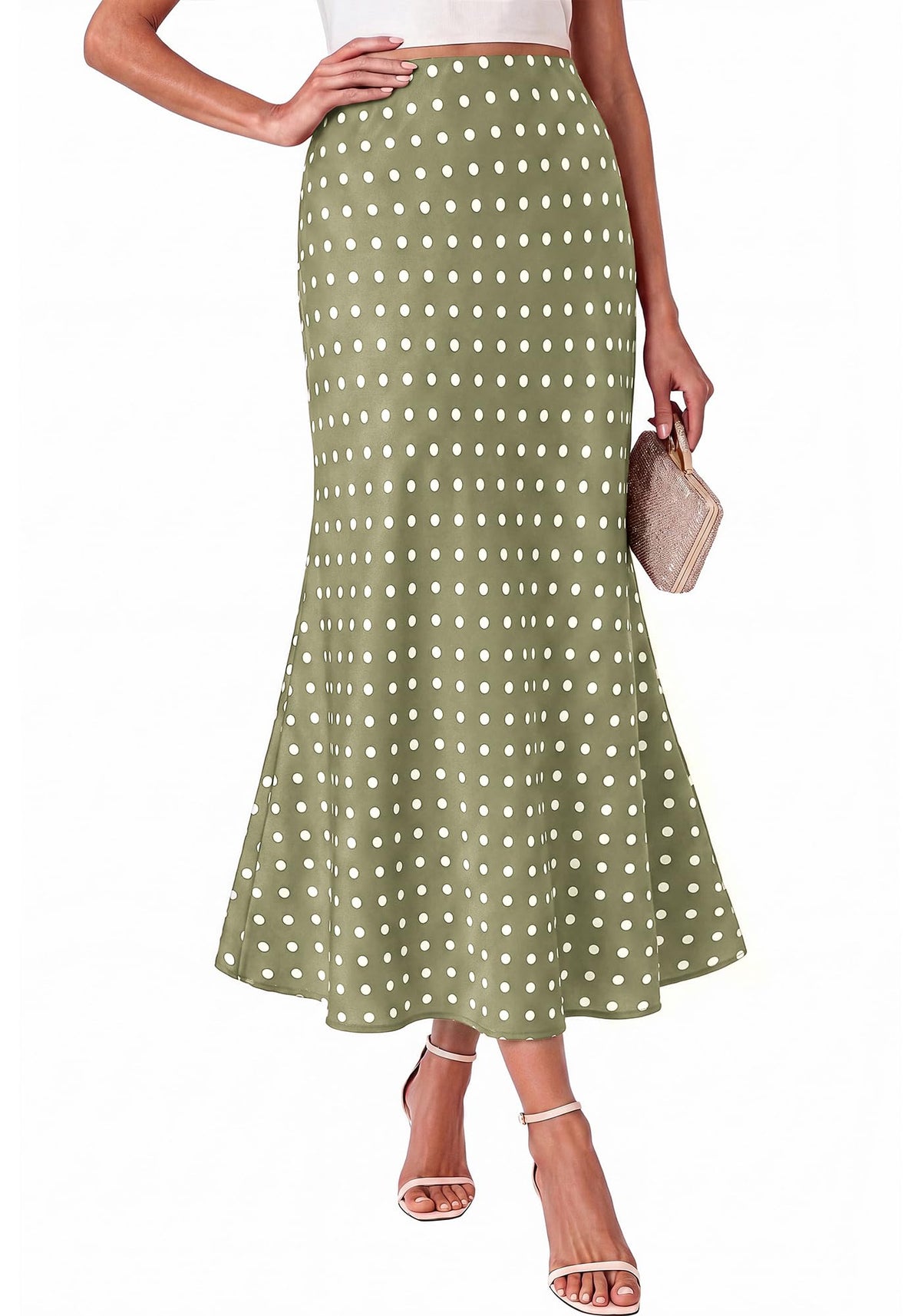 BTFBM Midi Skirts for Women 2026 Summer Spring Lightweight A Line High Waisted Wedding Guest Party Silk Long Skirt