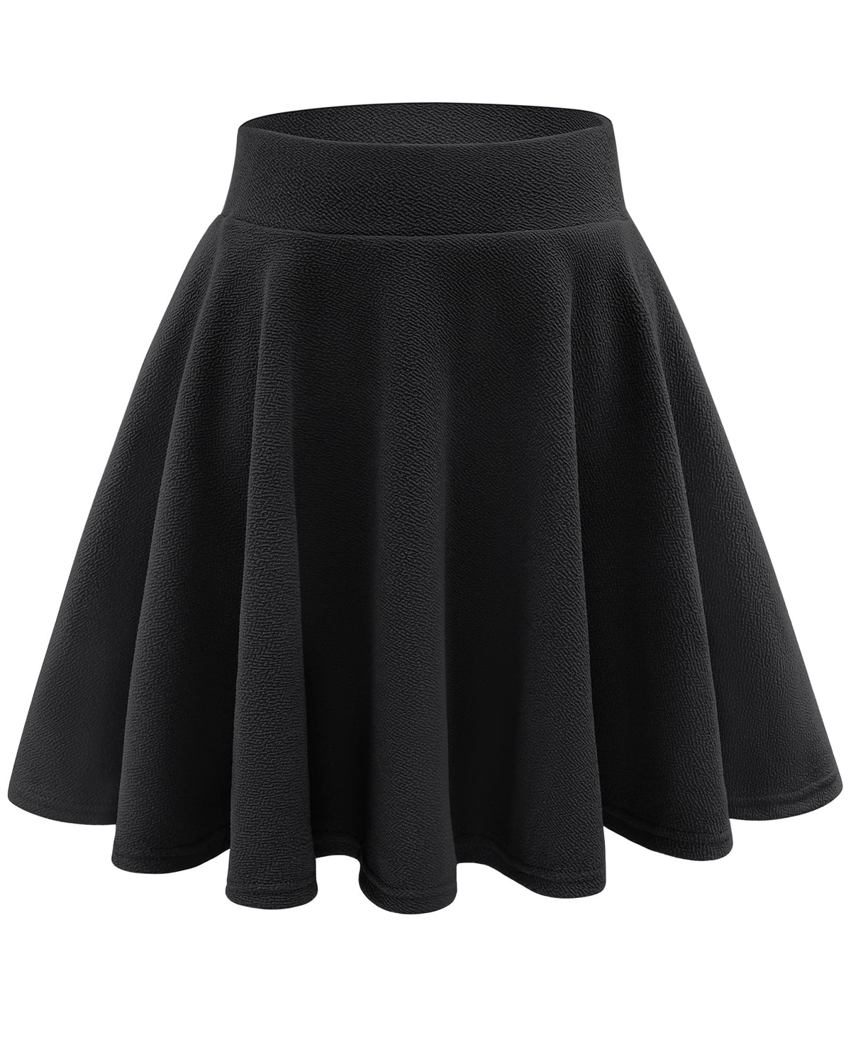 Stelle Women's Casual Skort with Shorts Basic Versatile Stretchy Flared Pleated Skater Mini Skirts
